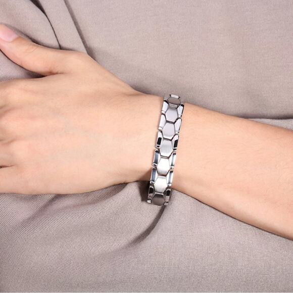 NEW stainless steel watch band style bracelet jewelry gift B24 - Picture 4 of 7